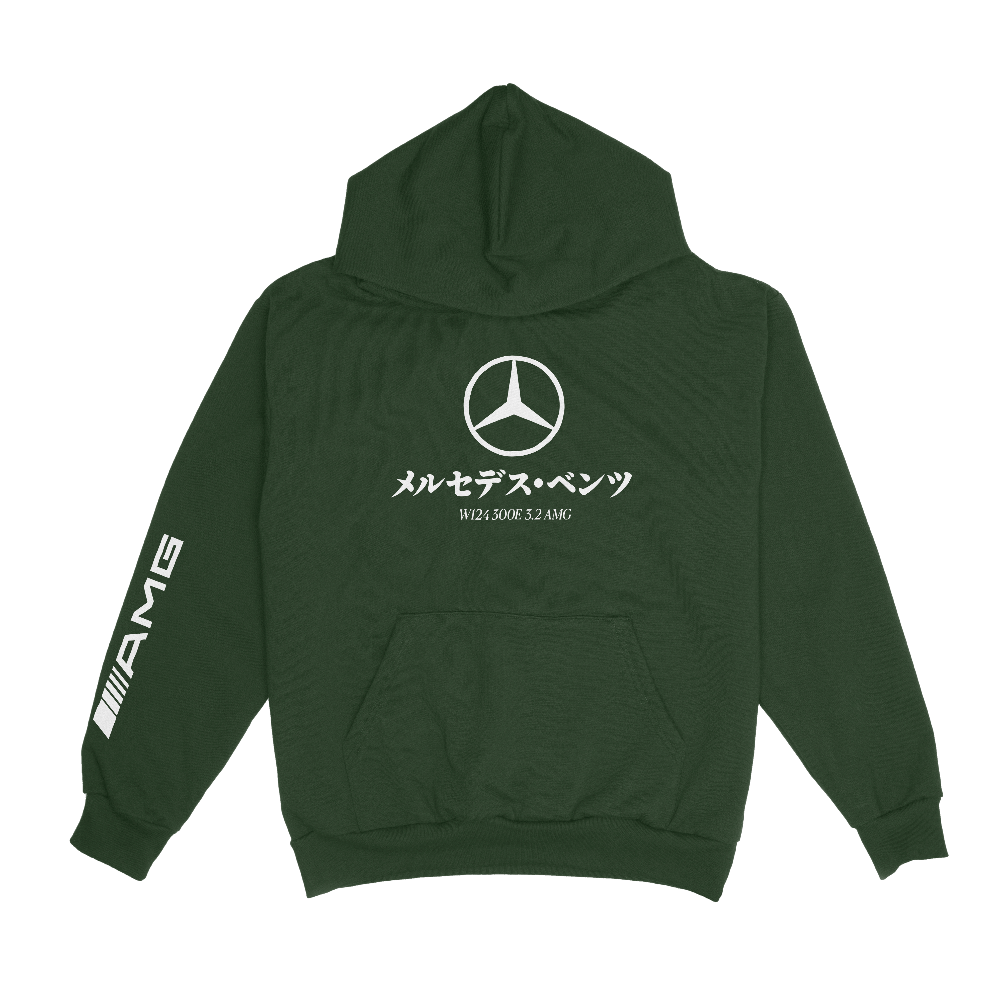 MERCEDES-BENZ 300E AMG HOODIE - PINE GREEN